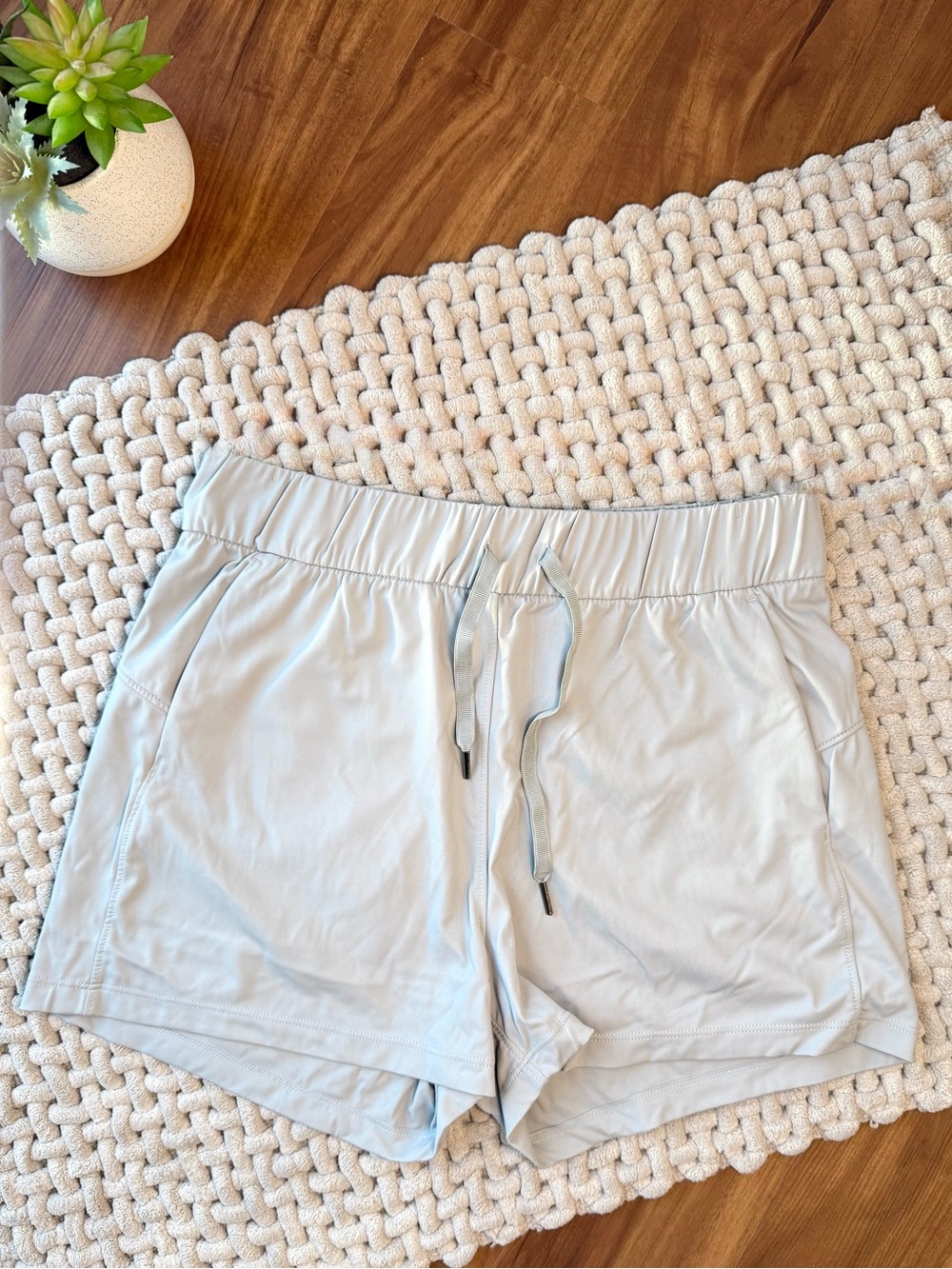 Willit | Women’s Pull-On Nylon Hiking/Walking Shorts | Light Gray | Small
